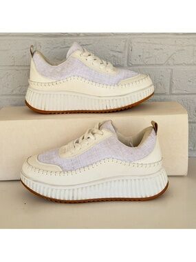 Sparkle Chunky Knit Platform Sneakers Women's 41/255